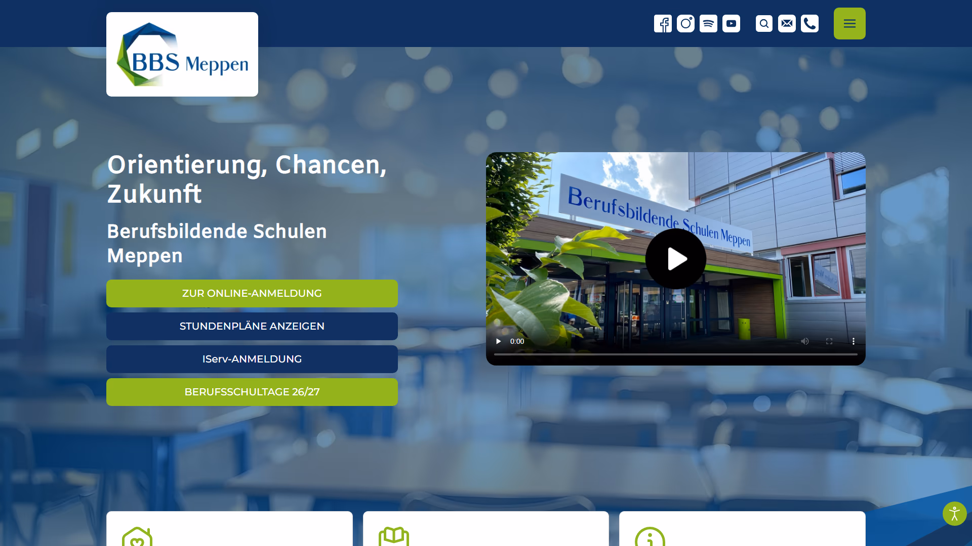 Startseite von BBS Meppen