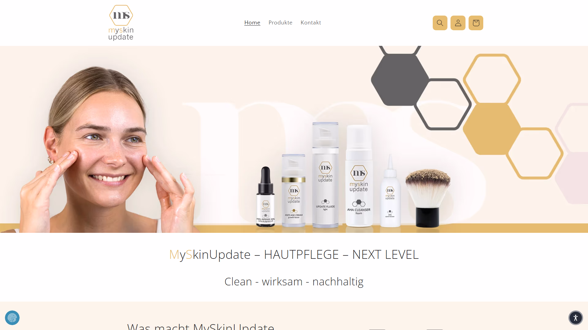 Startseite von MySkinUpdate