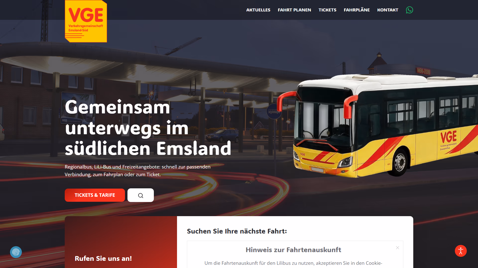 Startseite von VGE Emsland Süd